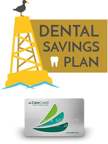 Dental Savings Plan and CareCredit icons