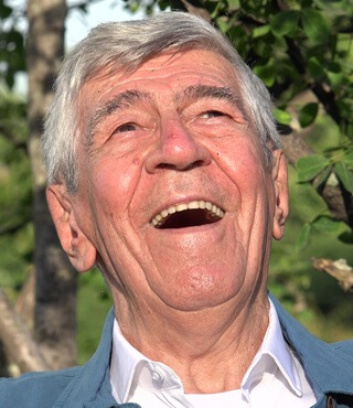 Older man with natural looking dentures