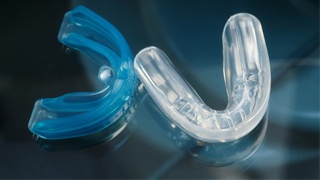 close-up of mouthguards 