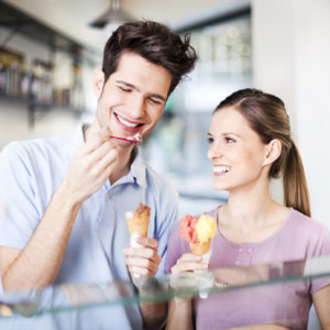 couple eating ice cream