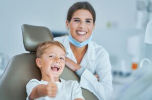 dentist and kid